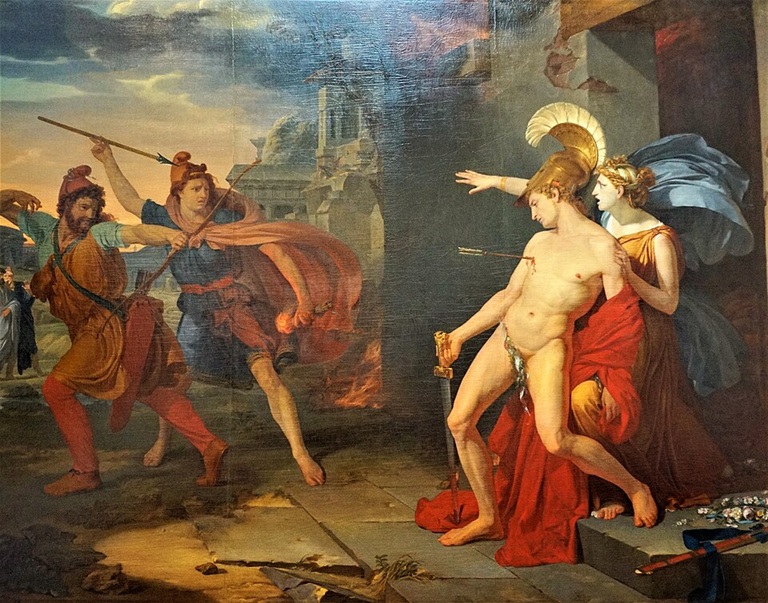 Death of Alcibiades in Phrygia, 404 BCE (Philippe Chéry) (1759-1838) Musée des Beaux-Arts, La Rochelle, MAH.D.1974.1.21 ; 855.5.14 